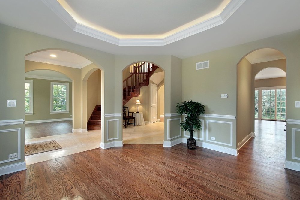 hallway with hardwood floor