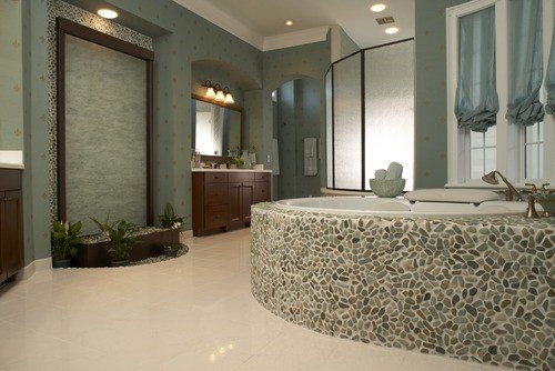 Stone bathroom
