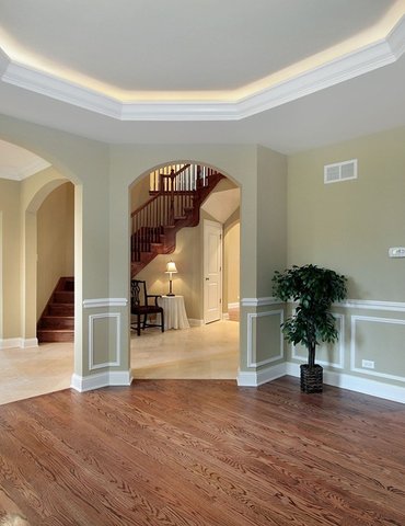 hallway with hardwood floor